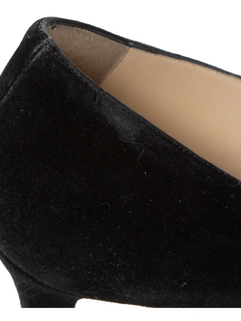 Chanel Vintage Black Suede Pointed-Toe Pump - Women